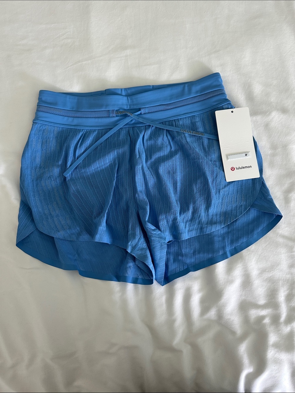 lululemon athletica Women's Pool Blue Fast and Free Airflow MR Run Short 3”